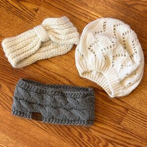 Cozy Knit Headband and Beanie Set